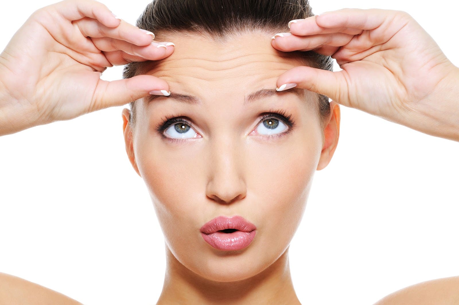 Forehead wrinkle treatment areas