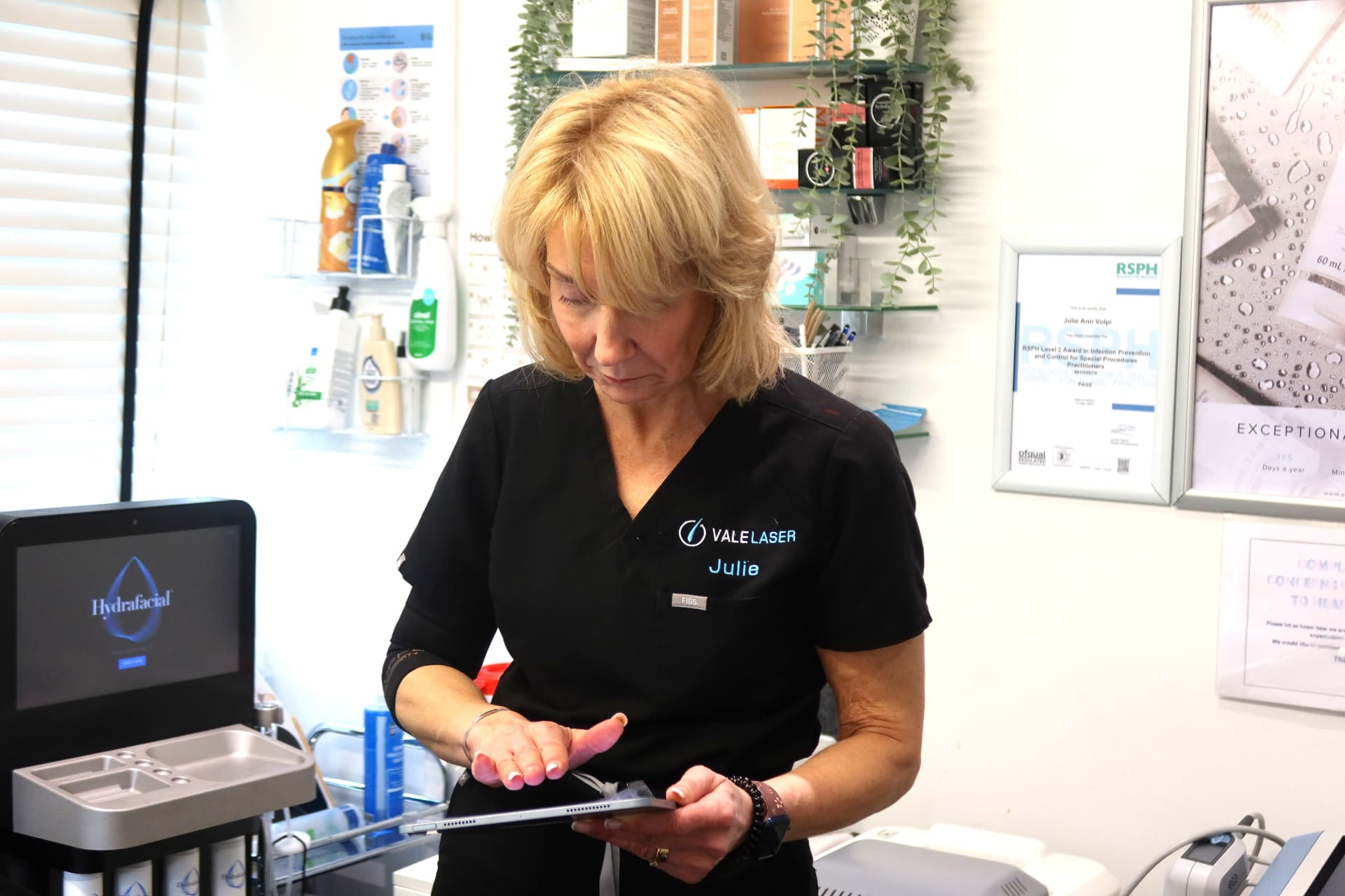 Julie Volpi at Vale Laser Whitchurch clinic